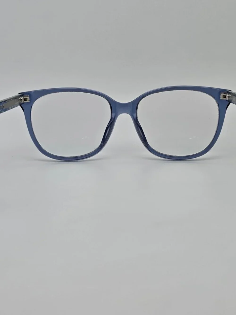 Marc Jacobs Marc 430 PJP Transparent Blue Glitter Cat Eye Eyeglasses Frame 53mm
